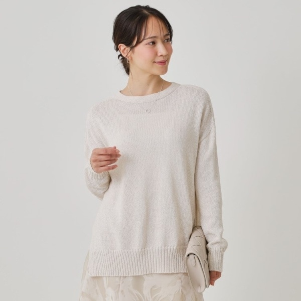 大きいサイズ】15号(3L) フラワーエンブレム刺繍Tシャツ／サブ