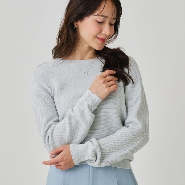 クード シャンス（COUP DE CHANCE）/【手洗い可／日本製／ホールガーメント】ラメ混ドルマンニットトップス