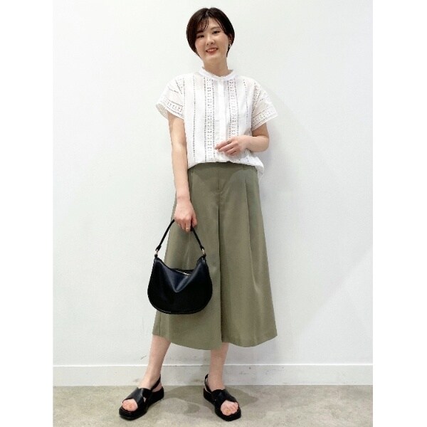 リフレクト（Reflect）/【SALE／手洗い可能】涼しげ刺繍レースブラウス 