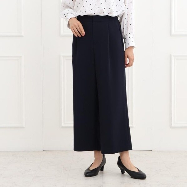 リフレクト（Reflect）/【フォーマル洗えるセットアップ可】タック入りワイドパンツ