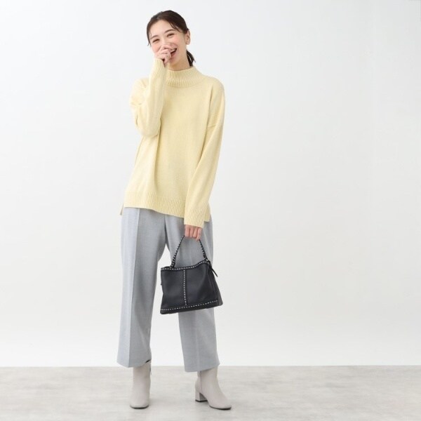 リフレクト（Reflect）/【すっきりシルエット】ウール混ワイドパンツの通販は