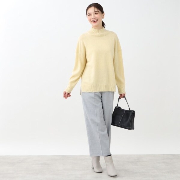 リフレクト（Reflect）/【すっきりシルエット】ウール混ワイドパンツの通販は