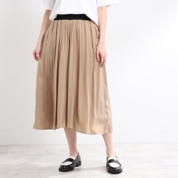 リフレクト（Reflect）/【手洗い可／ウエスト総ゴム】シャンブレースカーチョパンツ