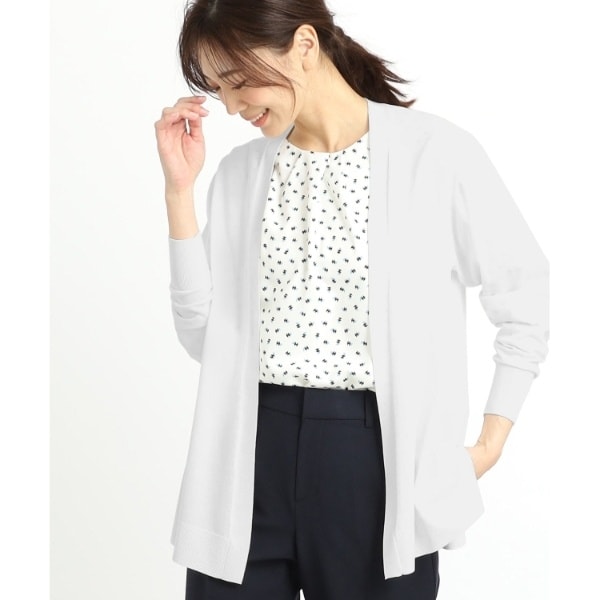 リフレクト（Reflect）/【夏SALE／単品使いもできる】プリントブラウス着流しカーディガンニット
