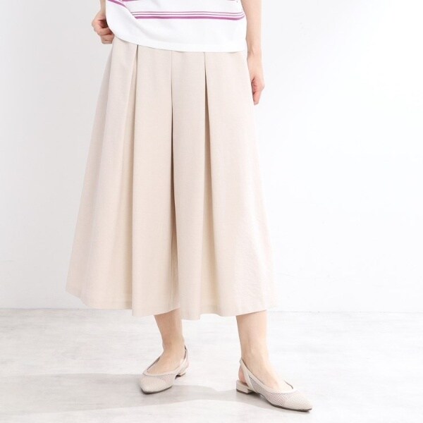 リフレクト（Reflect）/【洗える】タックスカート風ワイドパンツ