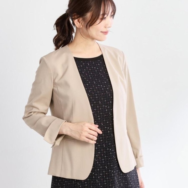 リフレクト（Reflect）/【洗える／セットアップ可】ノーカラージャケット