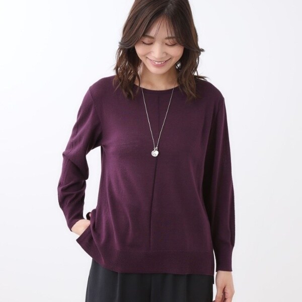 リフレクト（Reflect）/【ちくちくしない／アンサンブル可／通勤におすすめ◎】オフボディニット