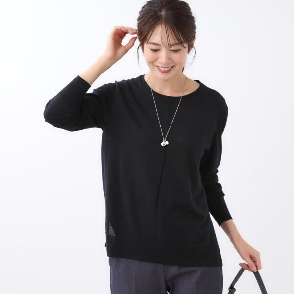 リフレクト（Reflect）/【ちくちくしない／アンサンブル可／通勤におすすめ◎】オフボディニット