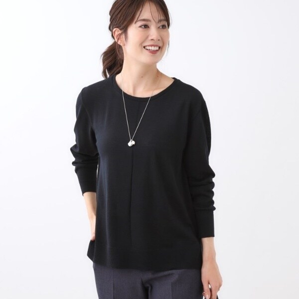 リフレクト（Reflect）/【ちくちくしない／アンサンブル可／通勤におすすめ◎】オフボディニット