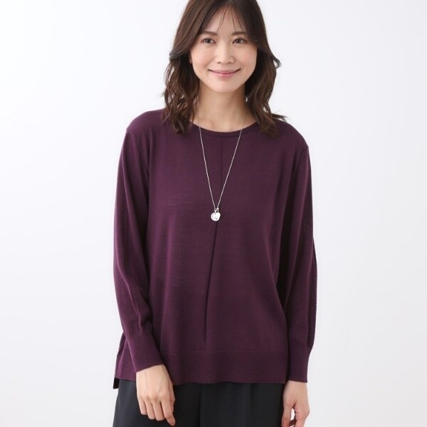 リフレクト（Reflect）/【ちくちくしない／アンサンブル可／通勤におすすめ◎】オフボディニット