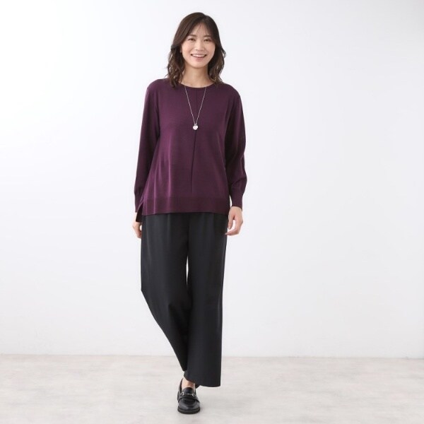 リフレクト（Reflect）/【ちくちくしない／アンサンブル可／通勤におすすめ◎】オフボディニット