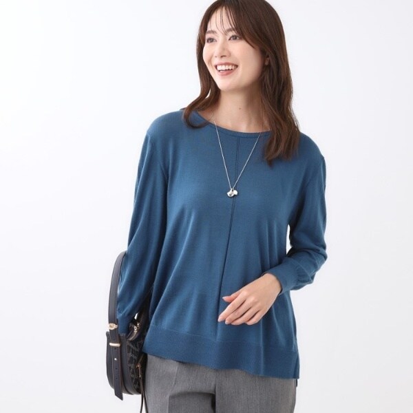 リフレクト（Reflect）/【ちくちくしない／アンサンブル可／通勤におすすめ◎】オフボディニット