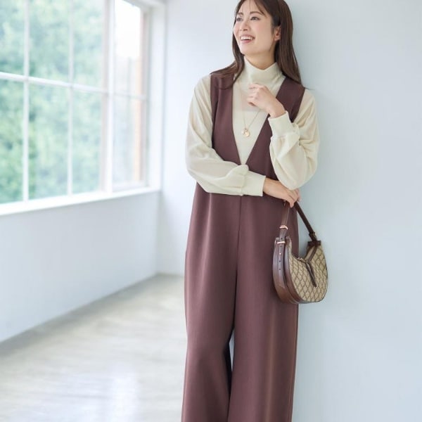 リフレクト（Reflect）/【すっきり縦長シルエット】サロペットパンツ