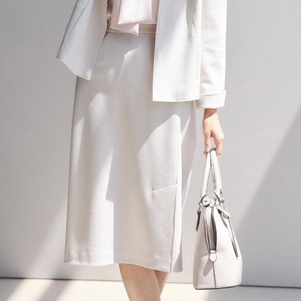 リフレクト（Reflect）/【セットアップ可／すっきりシルエット／通勤におすすめ◎】キレイめジャージタイトスカート