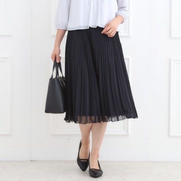 リフレクト（Reflect）/【フォーマル／入卒】シフォンジョーゼットプリーツスカート