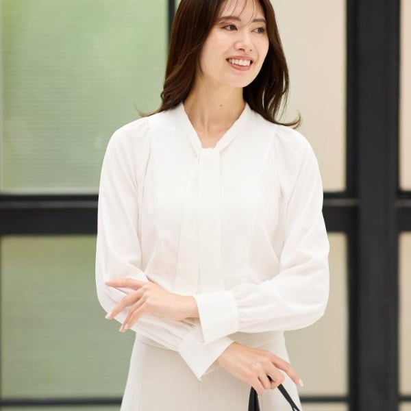 リフレクト（Reflect）/【レイヤードに◎】ボウタイブラウス