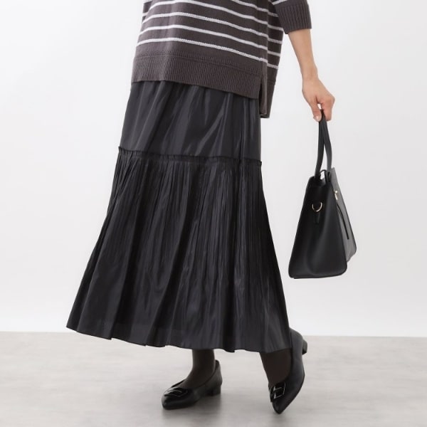 リフレクト（Reflect）/【腰周りすっきり◎】プリーツギャザースカート
