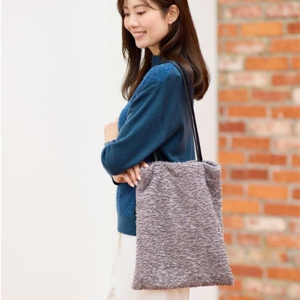 リフレクト（Reflect）/【コーディネートのアクセントに◎】もこもこボアトートバッグ