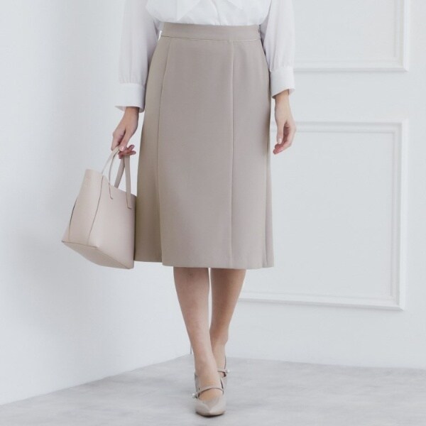 インデックス（index）/《通勤・セレモニーセットアップ対応》多機能ストレッチフレアスカート【洗濯機洗い可防シワ抗ピル】の通販は 4,986円