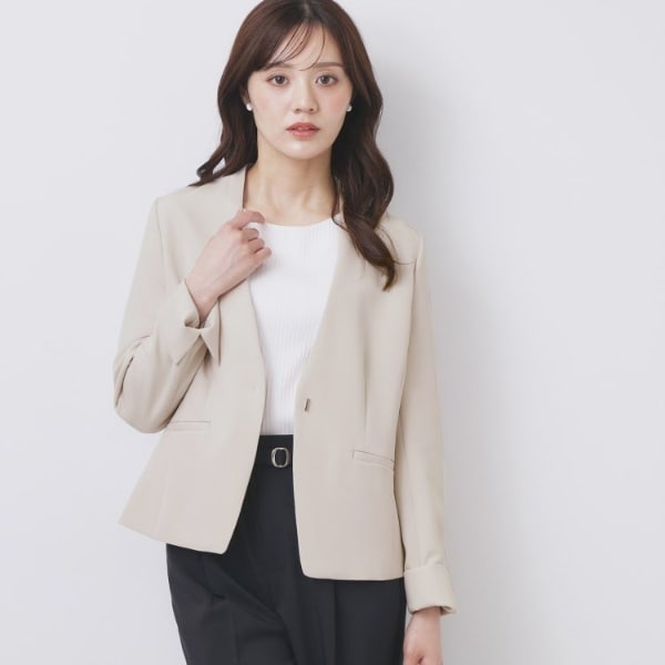 インデックス（index）/ストレッチノーカラージャケットセットアップ