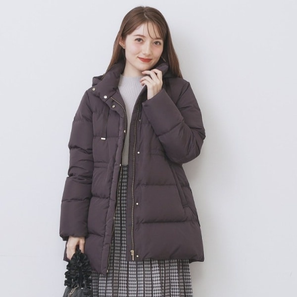 インデックス（index）/KAWADAダウンドロストミドルコート【撥水洗濯機OK2WAY静電気防止裏地】《XS〜3L》