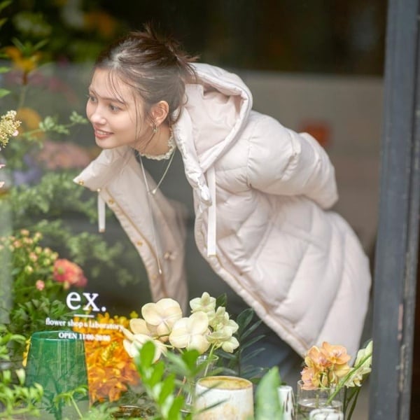 インデックス（index）/KAWADAダウンドロストミドルコート【撥水洗濯機OK2WAY静電気防止裏地】《XS〜3L》