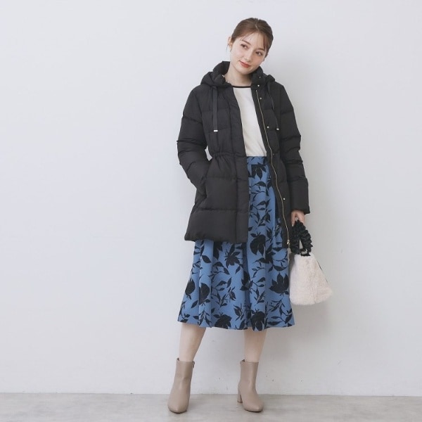 インデックス（index）/KAWADAダウンドロストミドルコート【撥水洗濯機OK2WAY静電気防止裏地】《XS〜3L》