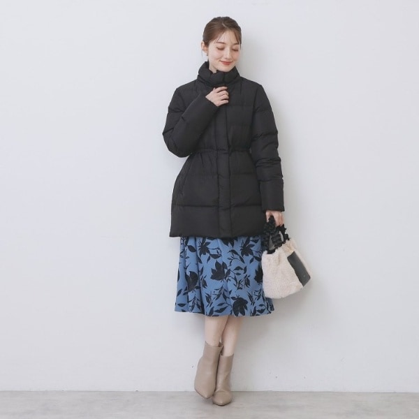 インデックス（index）/KAWADAダウンドロストミドルコート【撥水洗濯機OK2WAY静電気防止裏地】《XS〜3L》