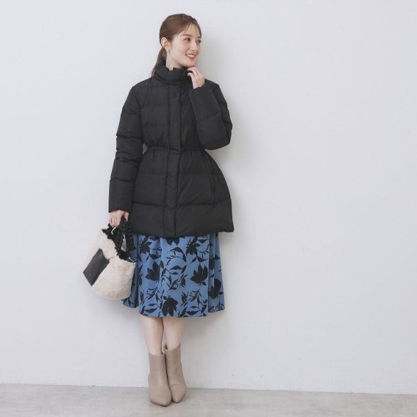 インデックス（index）/KAWADAダウンドロストミドルコート【撥水洗濯機OK2WAY静電気防止裏地】《XS〜3L》