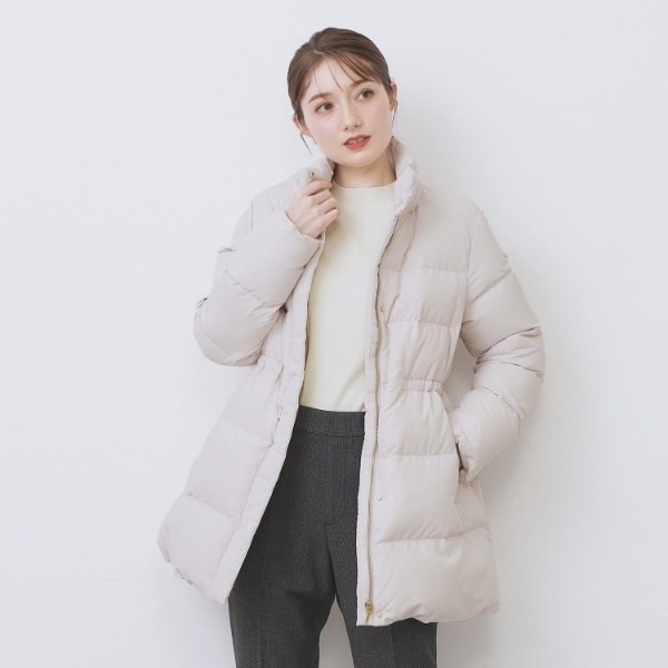 インデックス（index）/KAWADAダウンドロストミドルコート【撥水洗濯機OK2WAY静電気防止裏地】《XS〜3L》