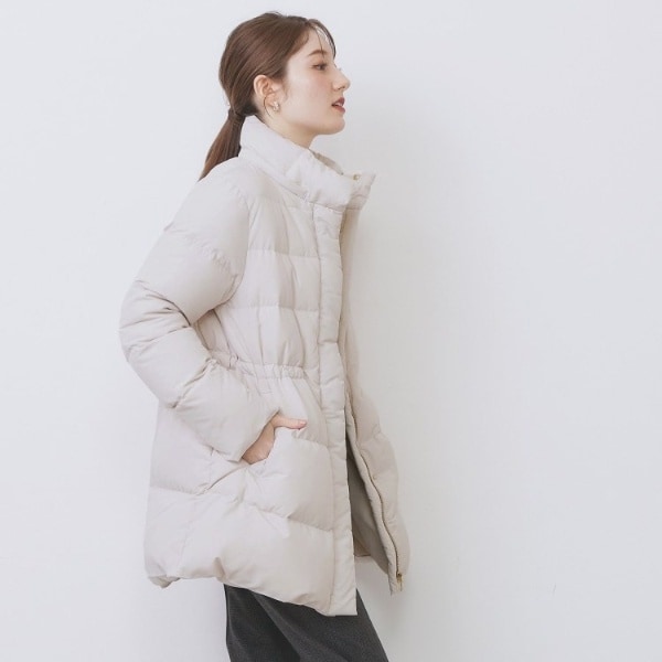 インデックス（index）/KAWADAダウンドロストミドルコート【撥水洗濯機OK2WAY静電気防止裏地】《XS〜3L》