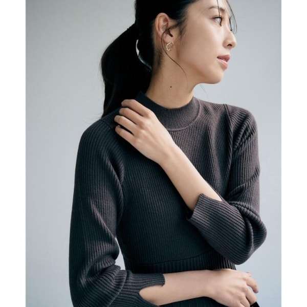 【NEW】インデックス（index）/ラメフェザープルオーバーセット ニットワンピース【洗濯機OK】《XS〜LL》