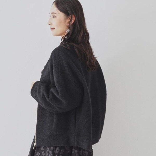 スーナウーナ（SunaUna）/【日本製／イタリアンエアリー／ジップ付】V