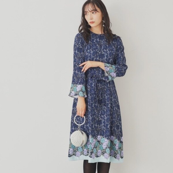 スーナウーナ（SunaUna）/【SS〜Lサイズ展開＆yours project】総柄フラワープリントワンピース