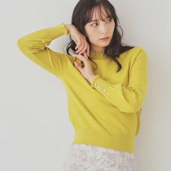 スーナウーナ（SunaUna）/【SS〜Lサイズ展開／6色展開】パール調プチクラフトニット