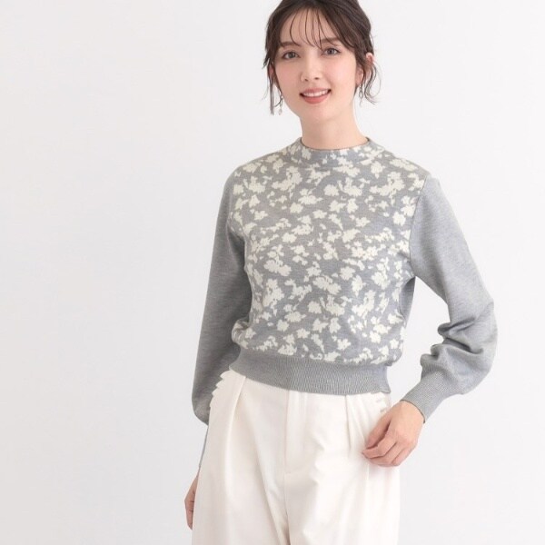 スーナウーナ（SunaUna）/【春色！／フラワージャカード】フェミニンニットの通販は