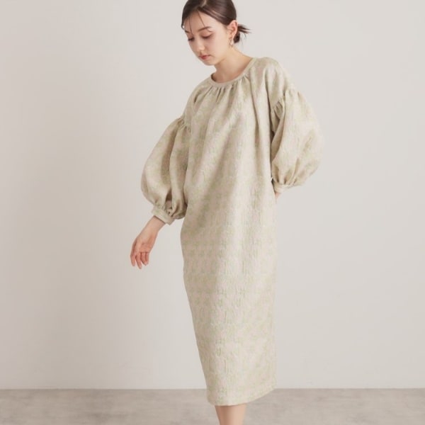 スーナウーナ（SunaUna）/【トレンド／コクーン】小花ジャカードワンピースの通販は