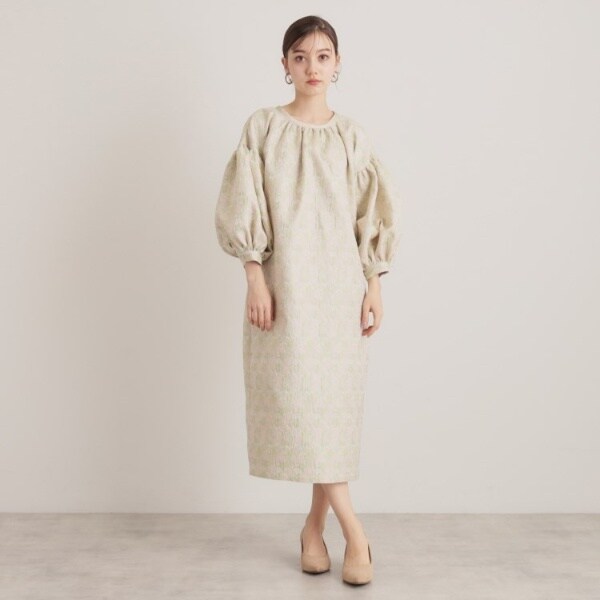 スーナウーナ（SunaUna）/【トレンド／コクーン】小花ジャカードワンピースの通販は