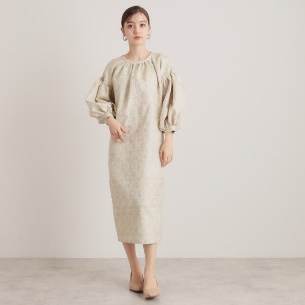 スーナウーナ（SunaUna）/【トレンド／コクーン】小花ジャカードワンピースの通販は