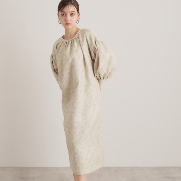 スーナウーナ（SunaUna）/【トレンド／コクーン】小花ジャカードワンピースの通販は