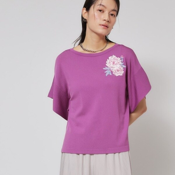 スーナウーナ（SunaUna）/【SS〜Lサイズ展開／グラデーションフラワー】クラフトニット