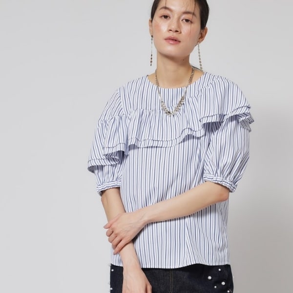 スーナウーナ（SunaUna）/【今年はこれで決まり！／アシメフリル】ブラウス