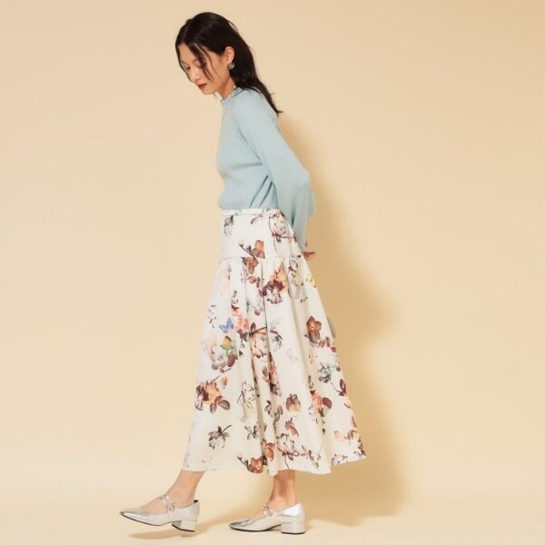 スーナウーナ（SunaUna）/【COLLECTION LINE】花柄タックスカート_8