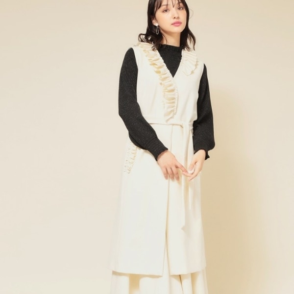 スーナウーナ（SunaUna）/【COLLECTION LINE】フリルスリーブレスジレ_1