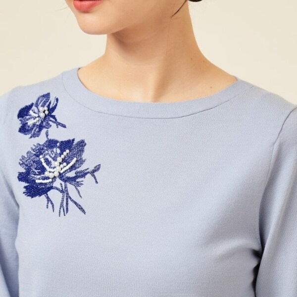 スーナウーナ（SunaUna）/【SS〜Lサイズ展開／手刺繍】クラフトニット