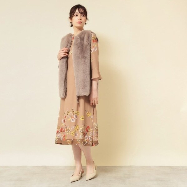 スーナウーナ（SunaUna）/【3色展開】フェイクファーベスト_7