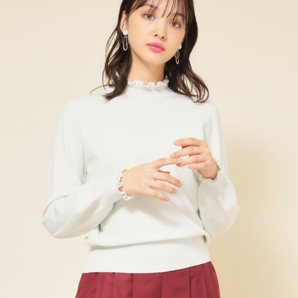 スーナウーナ（SunaUna）/【SS〜Lサイズ展開／6色展開】パール調ニット