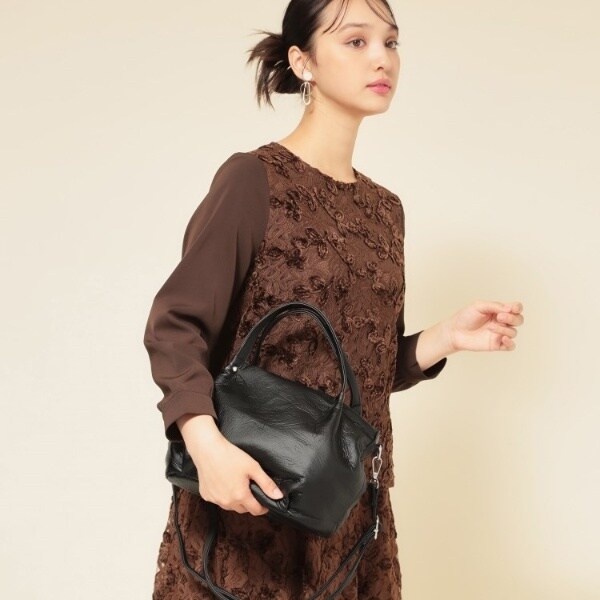 スーナウーナ（SunaUna）/【2WAY／オリジナルプリント裏使用】タック