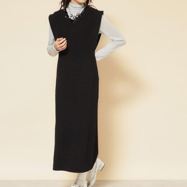 スーナウーナ（SunaUna）/【COLLECTION LINE】スパンコール ニットワンピース