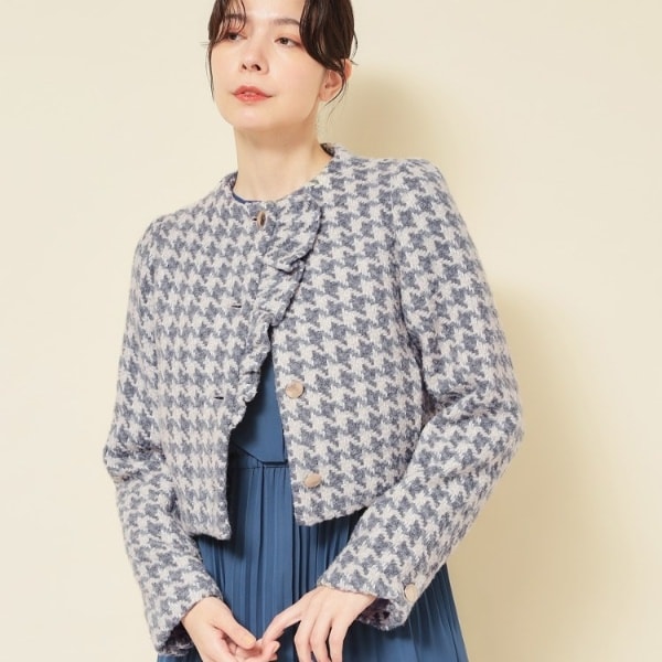 スーナウーナ（SunaUna）/【COLLECTION LINE】ツイードラッフルジャケット_1